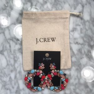 J.CREW earrings Brand new with tags in pouch
